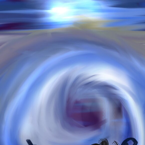 Tossed on the Storm | Romantic Art | Modern Wall Decor | Digital Prints - Picture 4 of 4